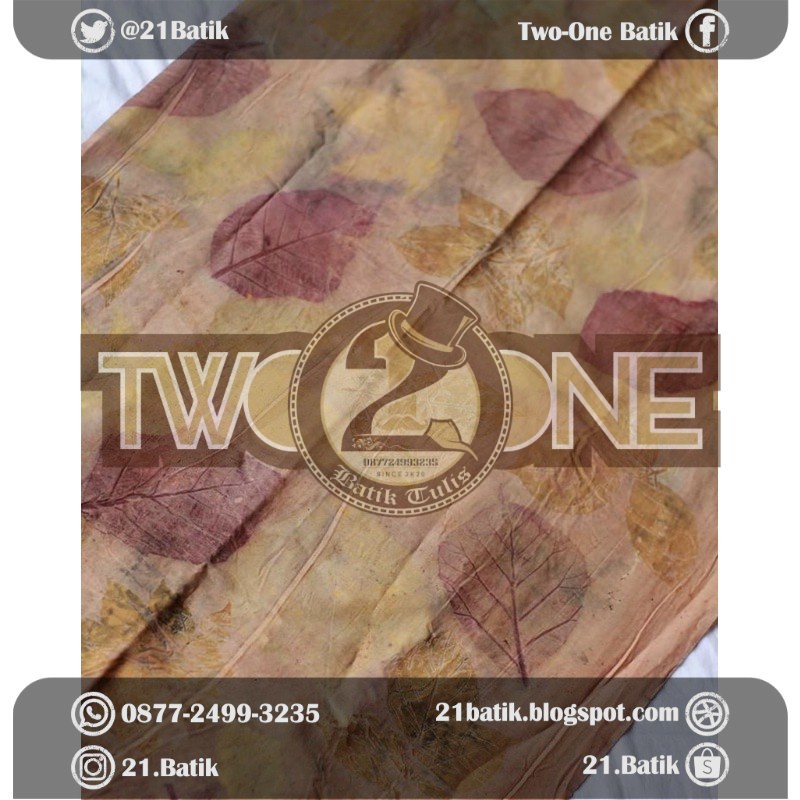 ECOPRINT BATIK PREMIUM (KAIN BATIK) SOGAN