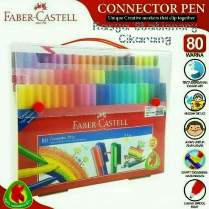 

Faber - Castell Connector pen 80 Warna / Spidol warna 80 Warna