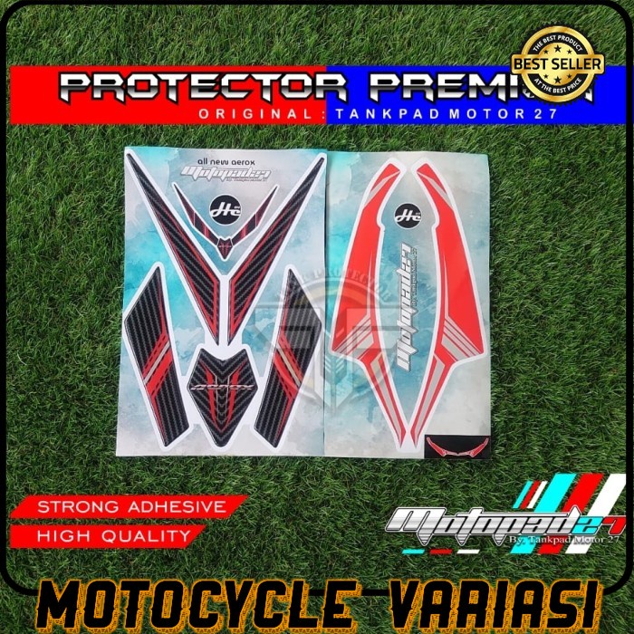 Sticker Stiker Resin Timbul Dasi Depan Winglet Yamaha New Aerox 155