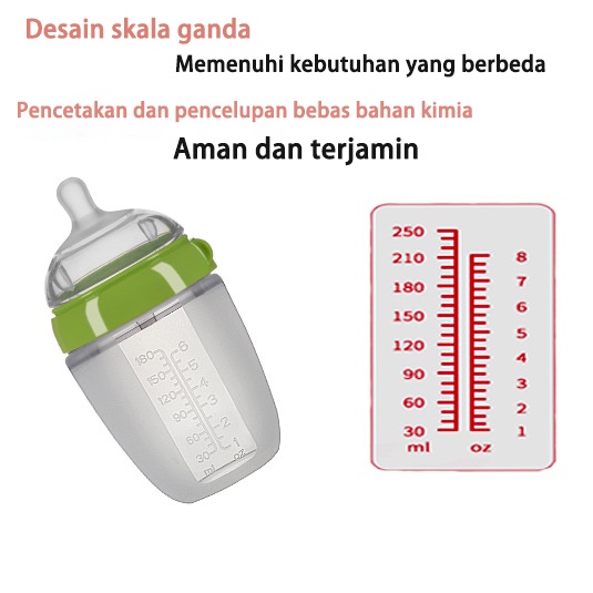 Perlengkapan bayi/Botol/Botol silikon bayi  (B18-19)