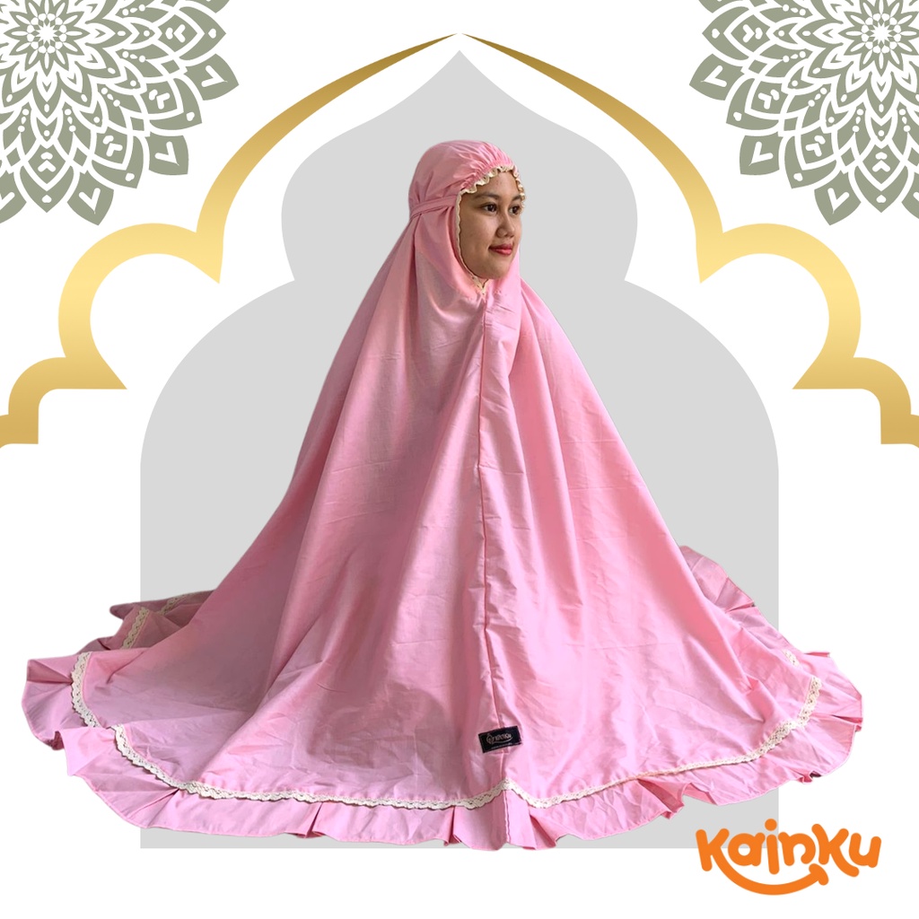 Mukena Dewasa Mukenah katun premium Mukena renda