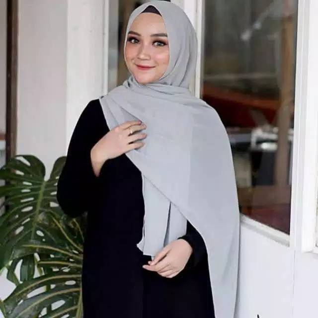 Pashmina diamond / 170x75 tepi di jahit / PASHMINA DIAMOND-1