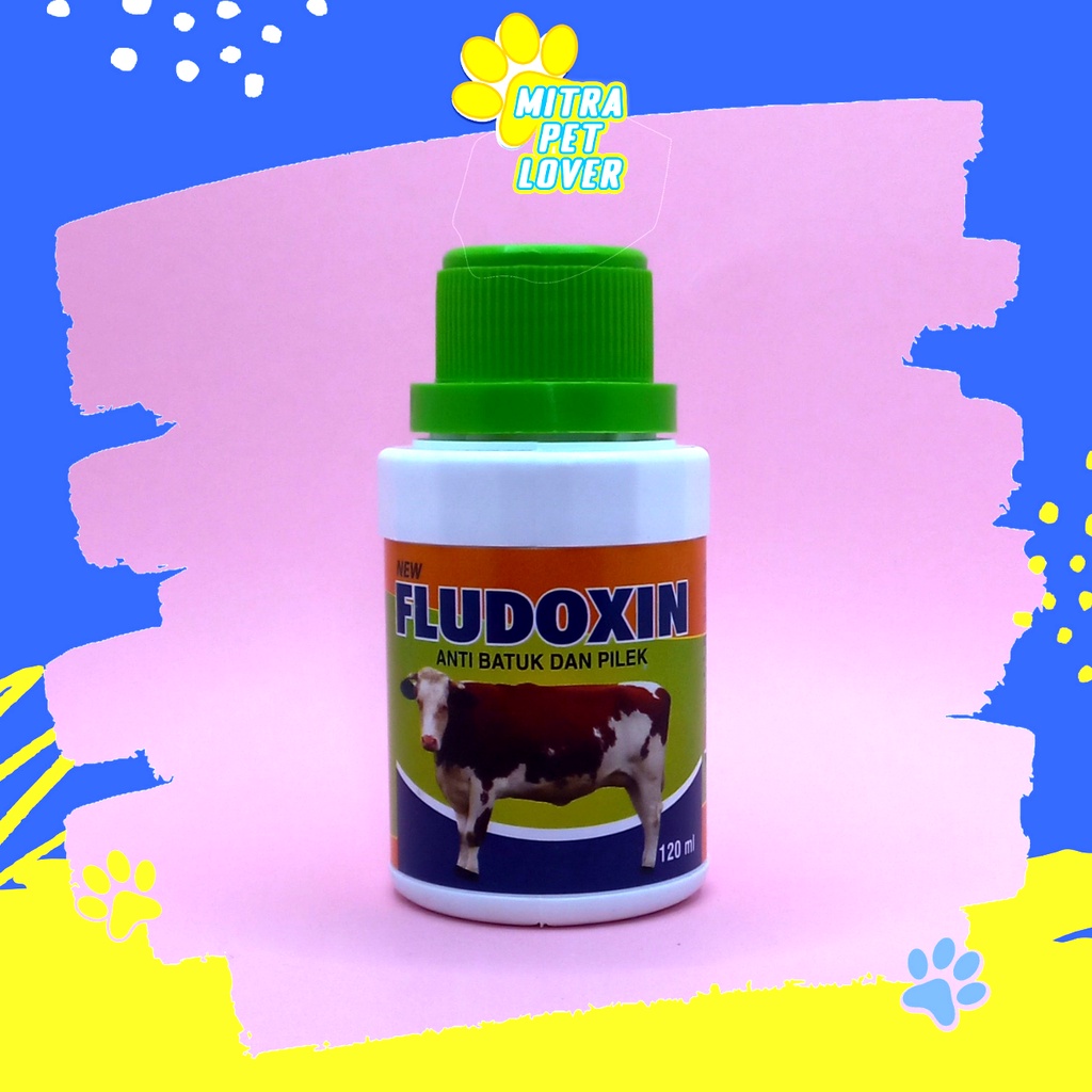 OBAT FLU HEWAN TERNAK - FLUDOXIN 120 ML - SEMBUHKAN BATUK PILEK SAPI KERBAU KAMBING DOMBA KUDA BABI - TINGKATKAN IMUN DAYA TAHAN TUBUH ENERGI STAMINA- MURAH GARANSI KUALITAS ASLI ORIGINAL - PET ANIMAL VETERINARY TAMASINDO KESEHATAN &amp; VITAMIN MITRAPETLOVER