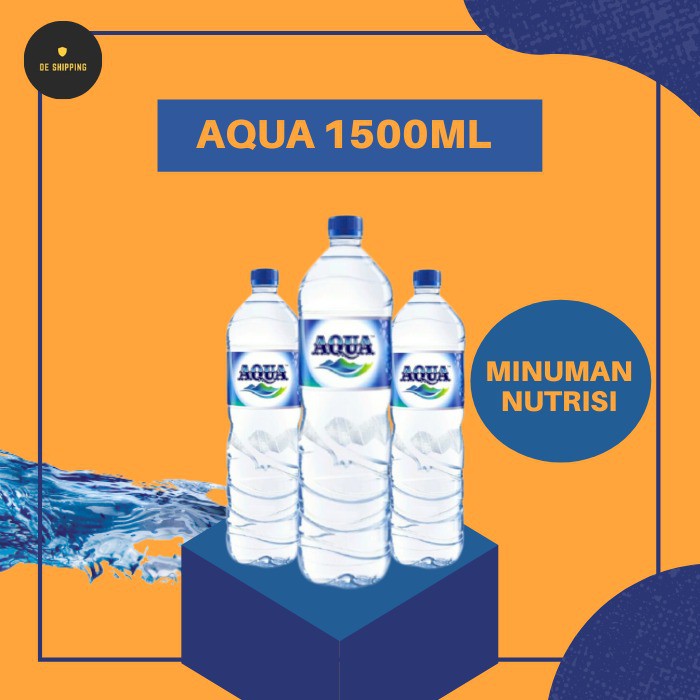 

AQUA 1500 ML MINERAL WATER GARANSI ORIGINAL JAKARTA