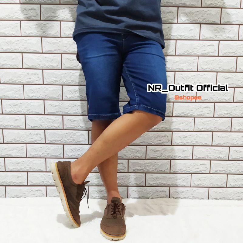 Celana Pria Jeans Pendek Big Size 27-38 Casual Slim Fit Skinny Stretch Cowok NR_Outfit Official COD