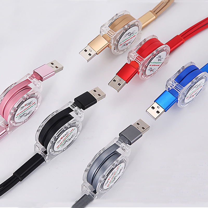 (3 In 1 Kabel Data / Charger Micro Usb / Type C Universal Untuk Apple Iphone / Android