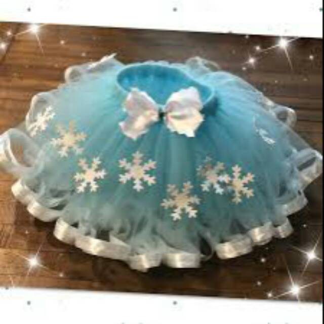 Rok tutu elsa frozen