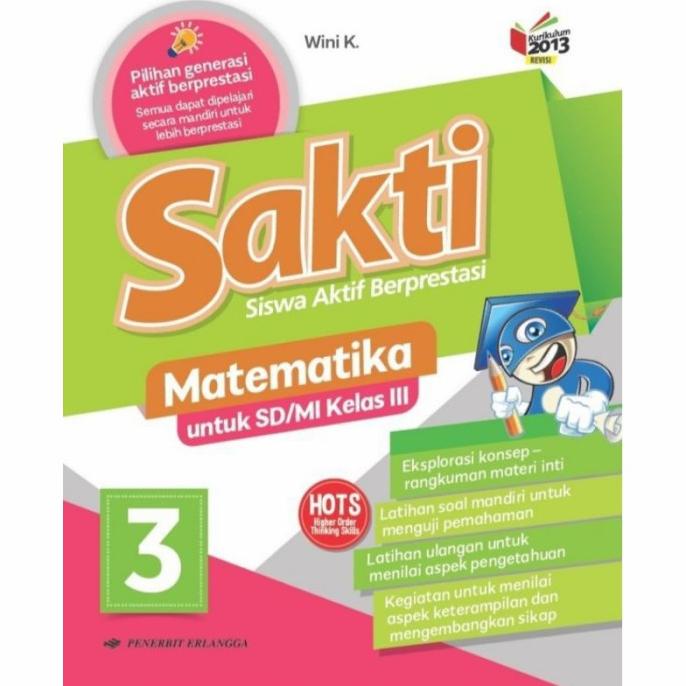 

Buku Sakti Matematika Kelas 3 SD K13N Erlangga Original Star Seller Termurah