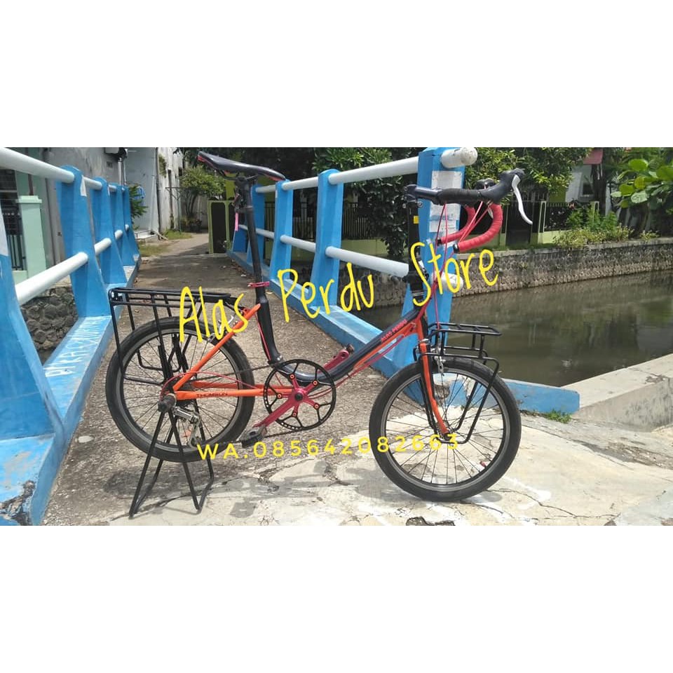 RACK PANNIER SEPEDA LIPAT / MINION - Folding Bike Rack Pannier / KERANJANG TOURING SEPEDA LIPAT