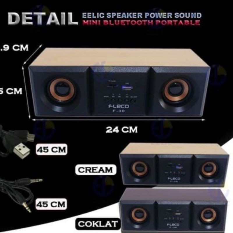 SPEAKER PORTABLE FLECO F-30 / SPEAKER FLECO SPEAKER KOMPUTER PORTABLE