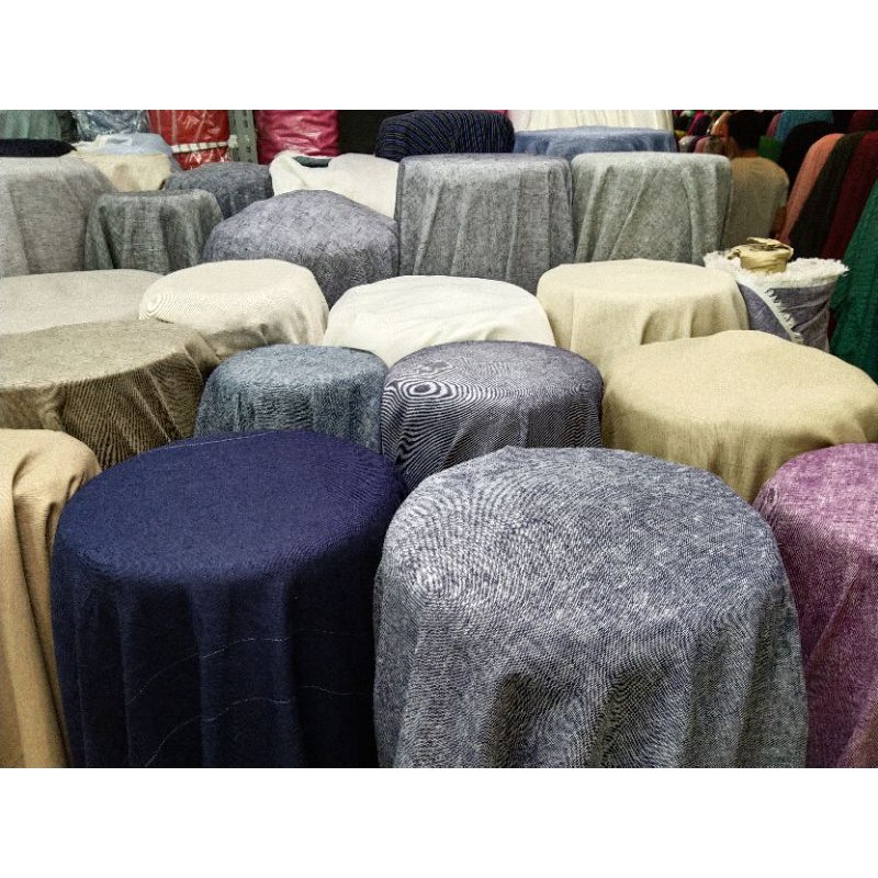 Kain Katun linen/Katun Polos/Harga Per 1/2(0.5)mtr