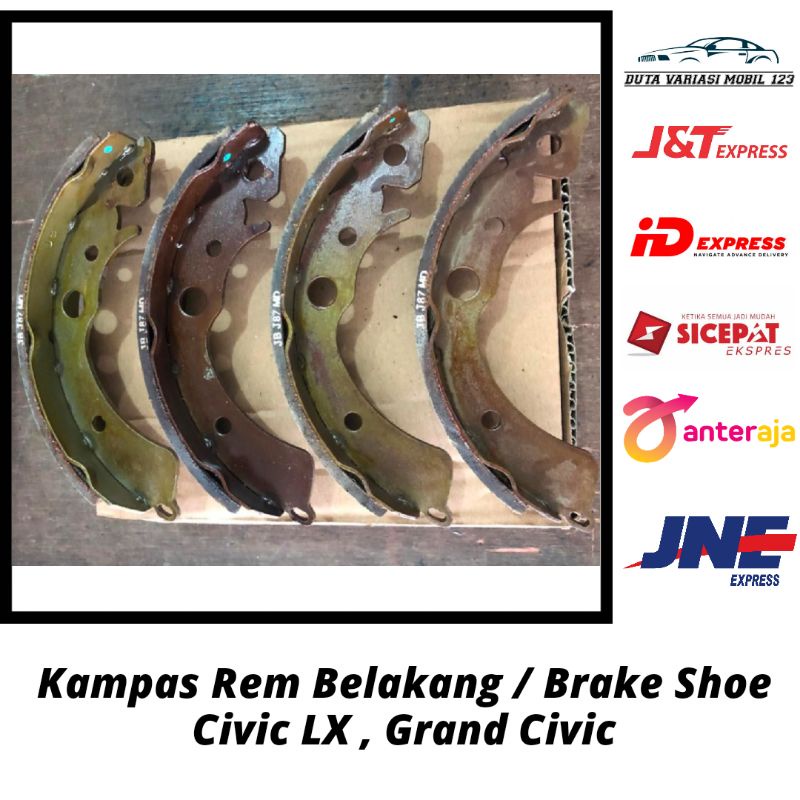 Kampas Rem Belakang Civic LX , Grand Civic