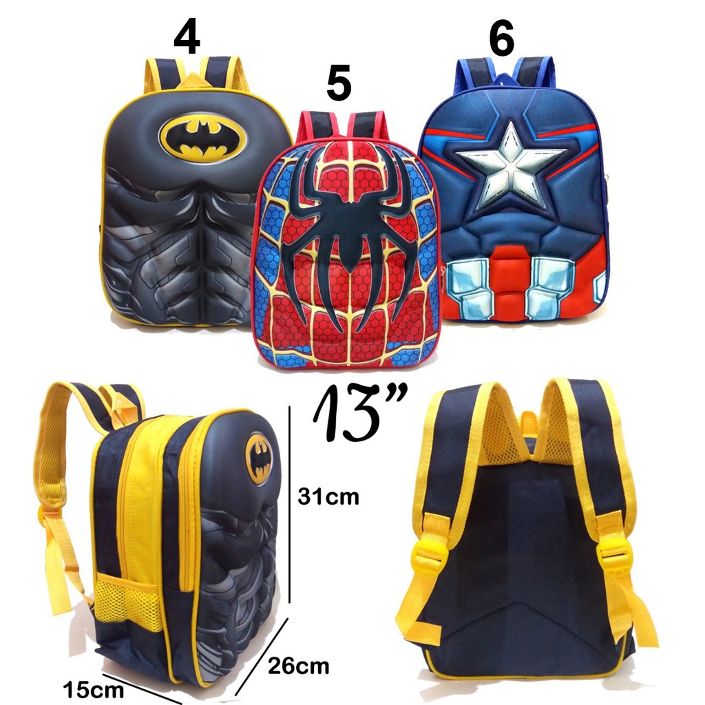 SALE PROMO 10.10 TAS Timbul TERMURAH Tas Ransel Anak Sekolah TK Laki Laki Motif 3D Timbul