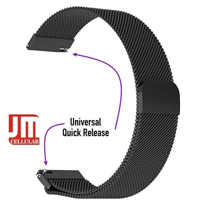 Tali Jam 22mm Watch Strap Haylou RS3 LS04 / Microwear L19 - Milanese Loop Magnetic