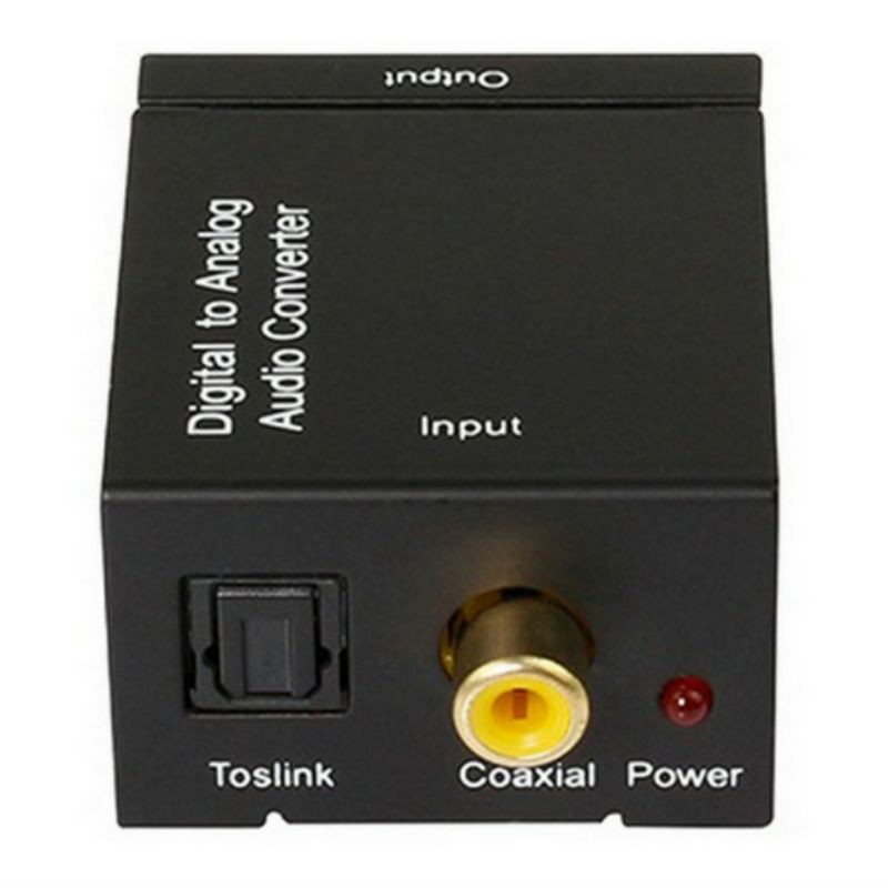 Converter Digital Audio To Rca Konverter DAC Coaxial &amp; Toslink ke RCA TC51800 - Black Grab Med