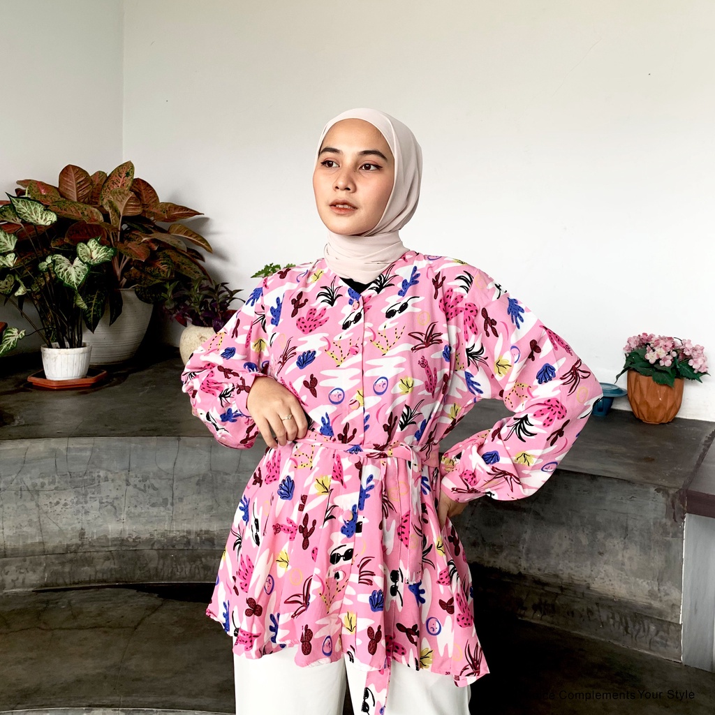 Yunabi Blouse Atasan Wanita Basic By Mahyra