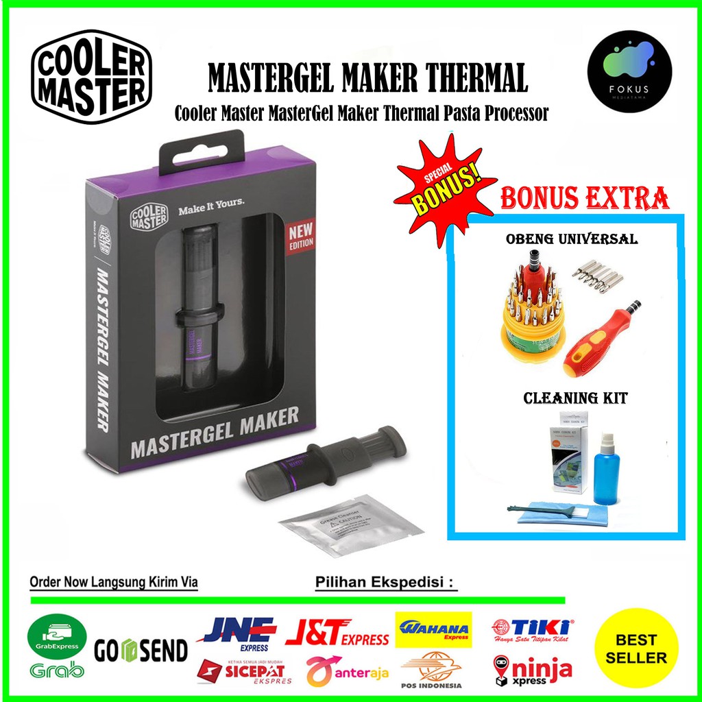 Cooler Master MasterGel Maker Thermal Pasta Processor GPU CPU VGA - Bonus Extra