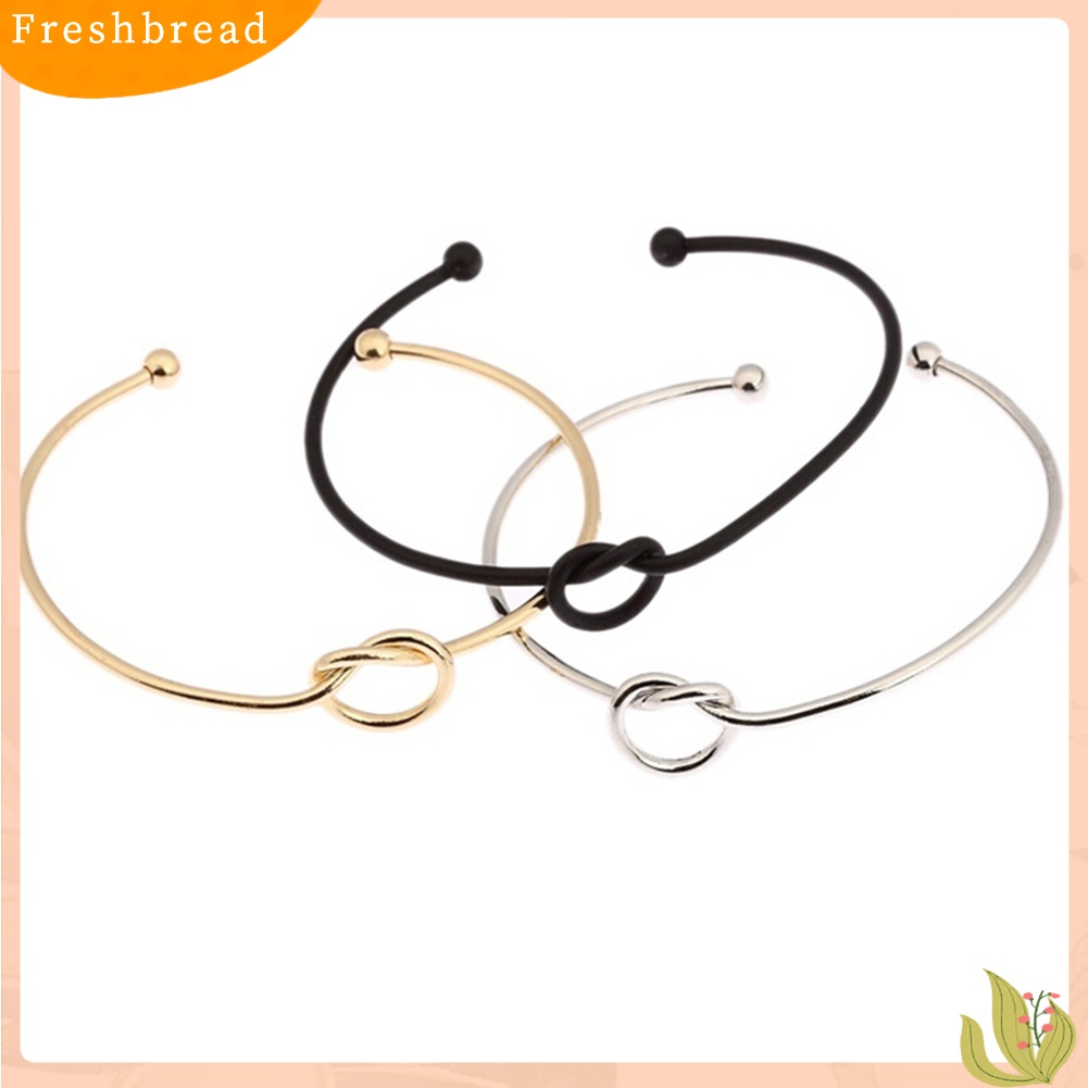 [TERLARIS]Women Fashion Elegant Simple Style Jewelry Knot Adjustable Open Bracelet Bangle