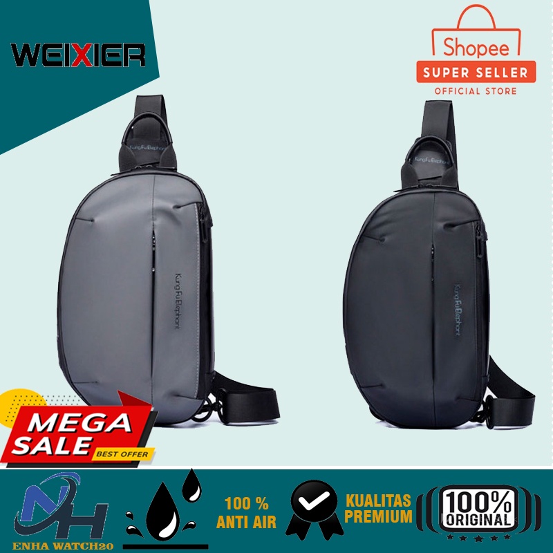 Tas Waterproof Oxford Cloth TAHAN AIR WEIXIER X300  Tas Selempang Slempang bahu Pria Laki Cowok Cewe