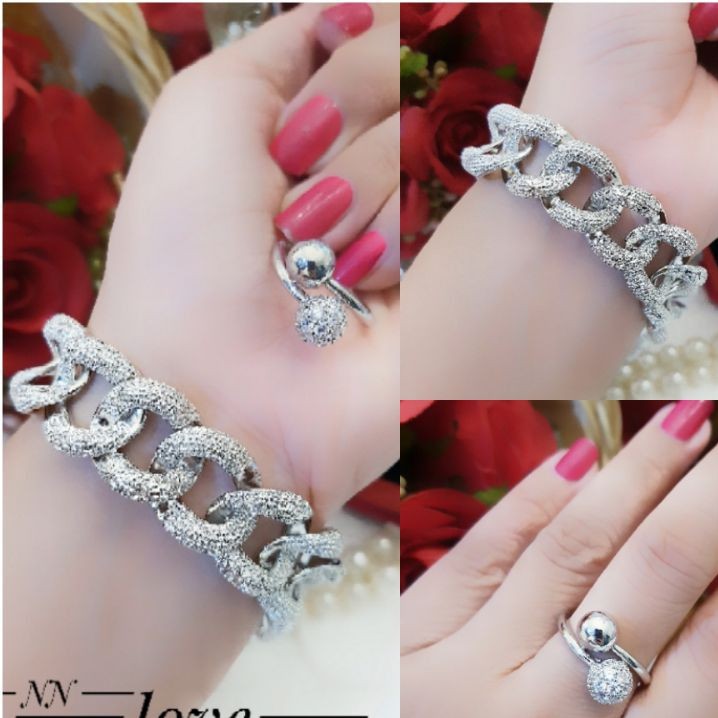 Xuping Set Gelang dan Cincin 644g