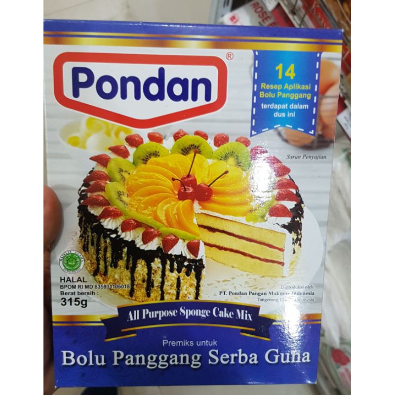 

PONDAN Premiks Bolu Panggang Serba Guna 315gr - All Purpose Sponge Cake Mix