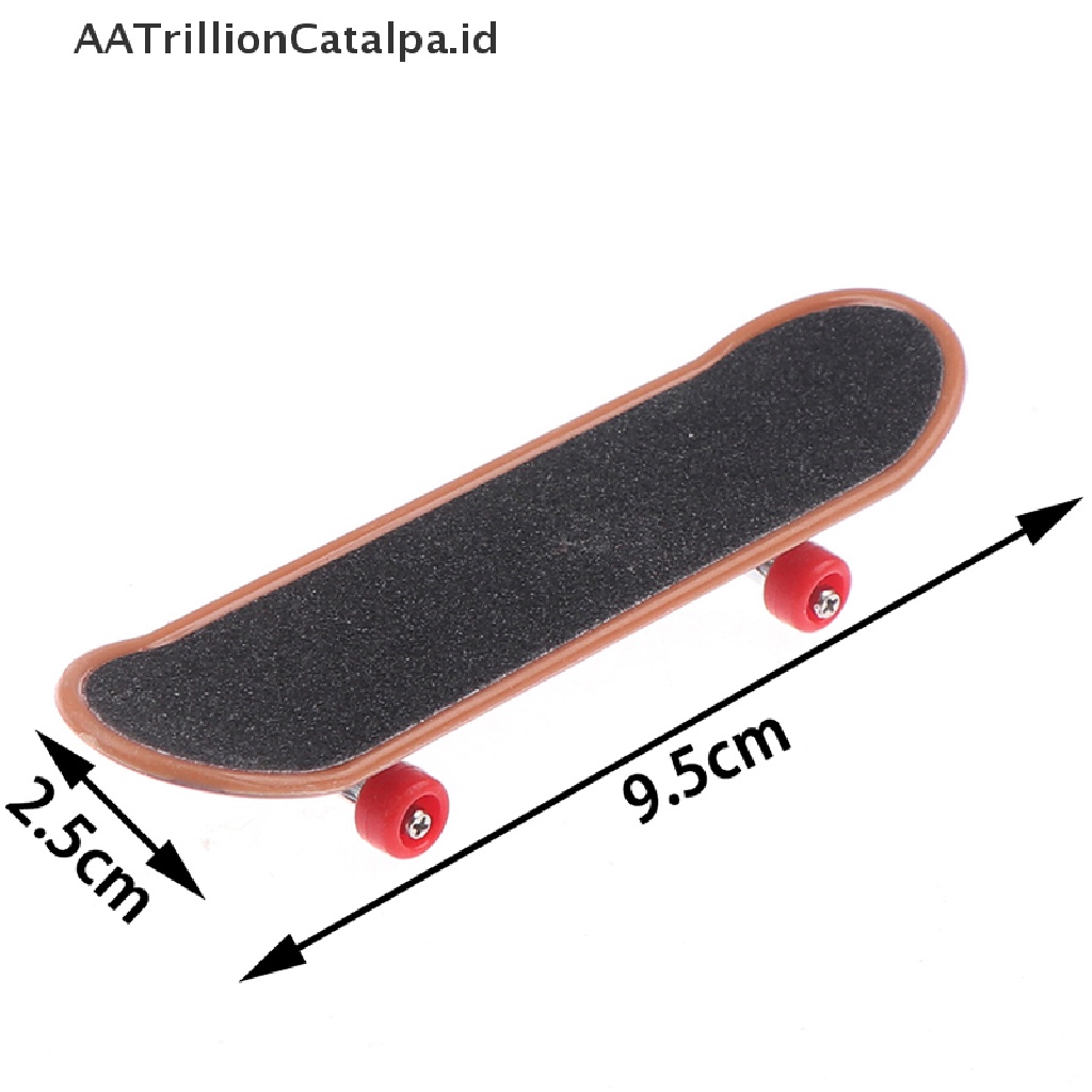 Aa Mainan Skateboard Jari Mini Trillioncatalpa Bahan Plastik