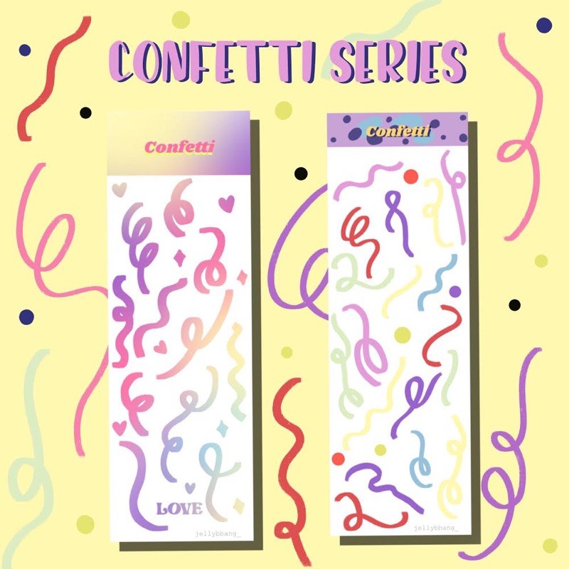 

Deco sticker | CONFETTI SERIES | stiker deco | polcos