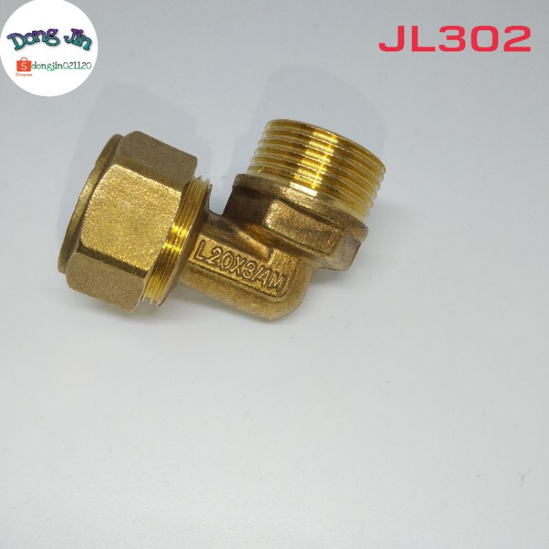 Keni Drat luar Sambungan pipa air panas 3/4 Inch JL302