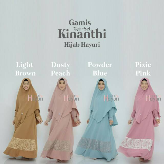 Gamis Kinanthi | Gamis Syari | Gamis Lebaran | Gamis Syar'i Hayuri