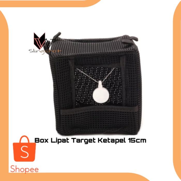 Box target ketapel warna hitam Target mnembak Bullseye Target Mini15c