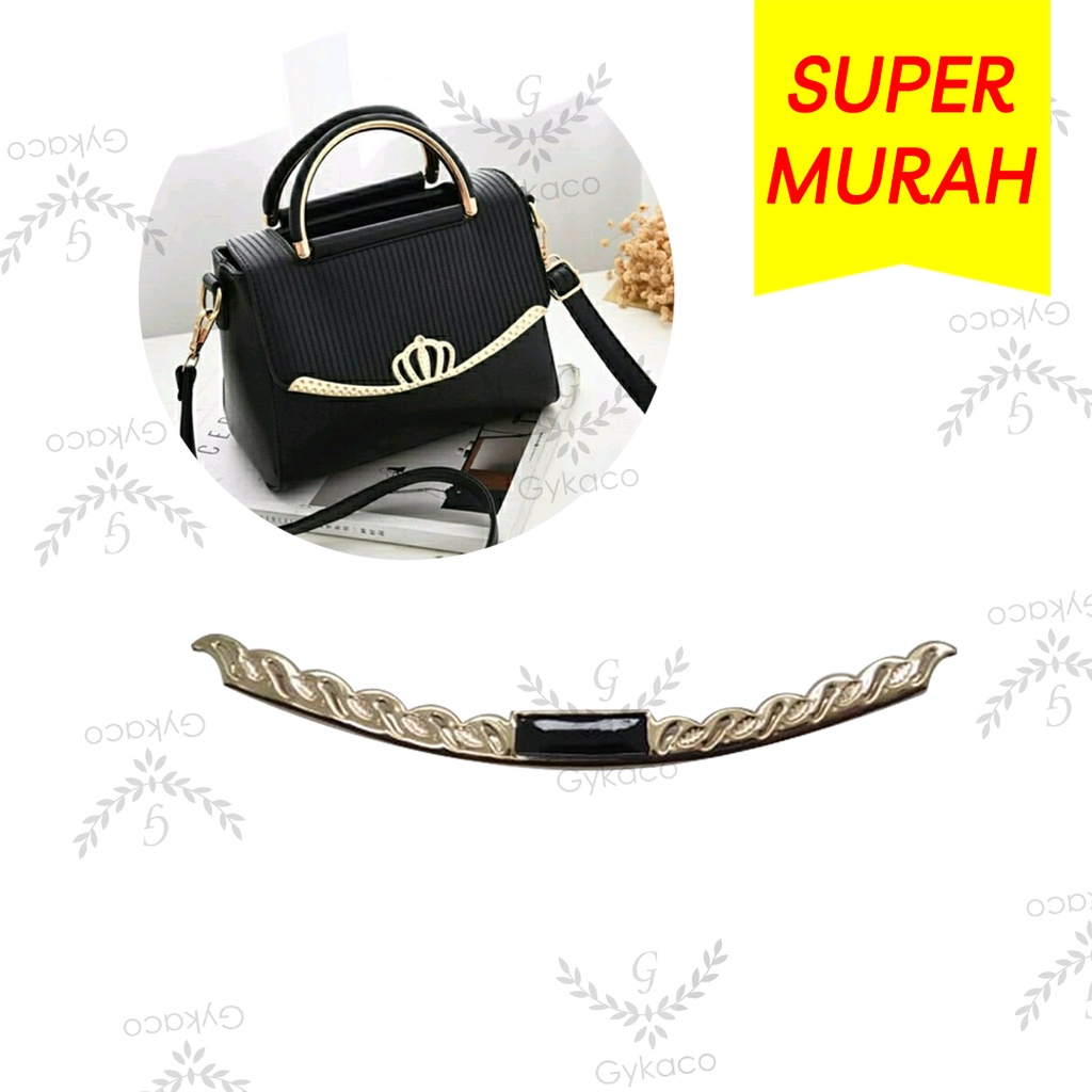 Variasi V163 Plat Behel Lengkung U Baut - Aksesoris Tas &amp; Dompet Wanita Fashion (IMPORT)