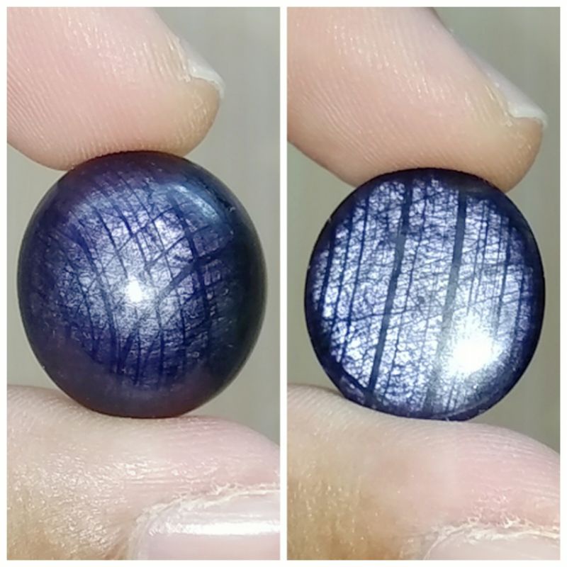 Batu Permata Natural Blue Safir Sapphire Birma Burma Cabochon Jumbo 04
