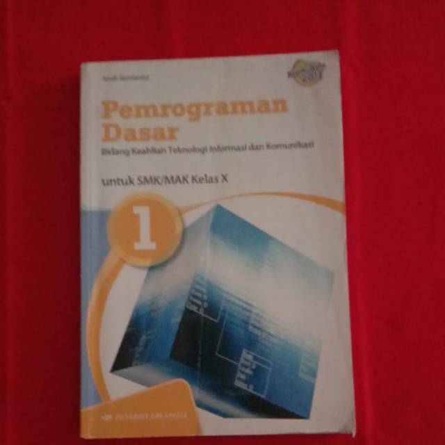 Jual Buku Pemrograman Dasar Bidang Keahlian Teknologi Informasi Dan