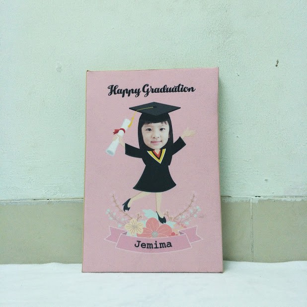 

kanvas karikatur custom foto anak bayi hadiah ukado ultah ulang tahun unik - 01