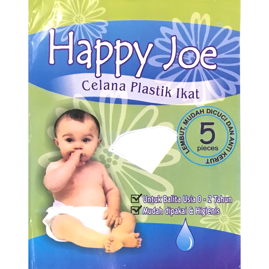 Babysmart - 5 PCS Popok Plastik/Celana Plastik Bayi ikat HAPPY JOE