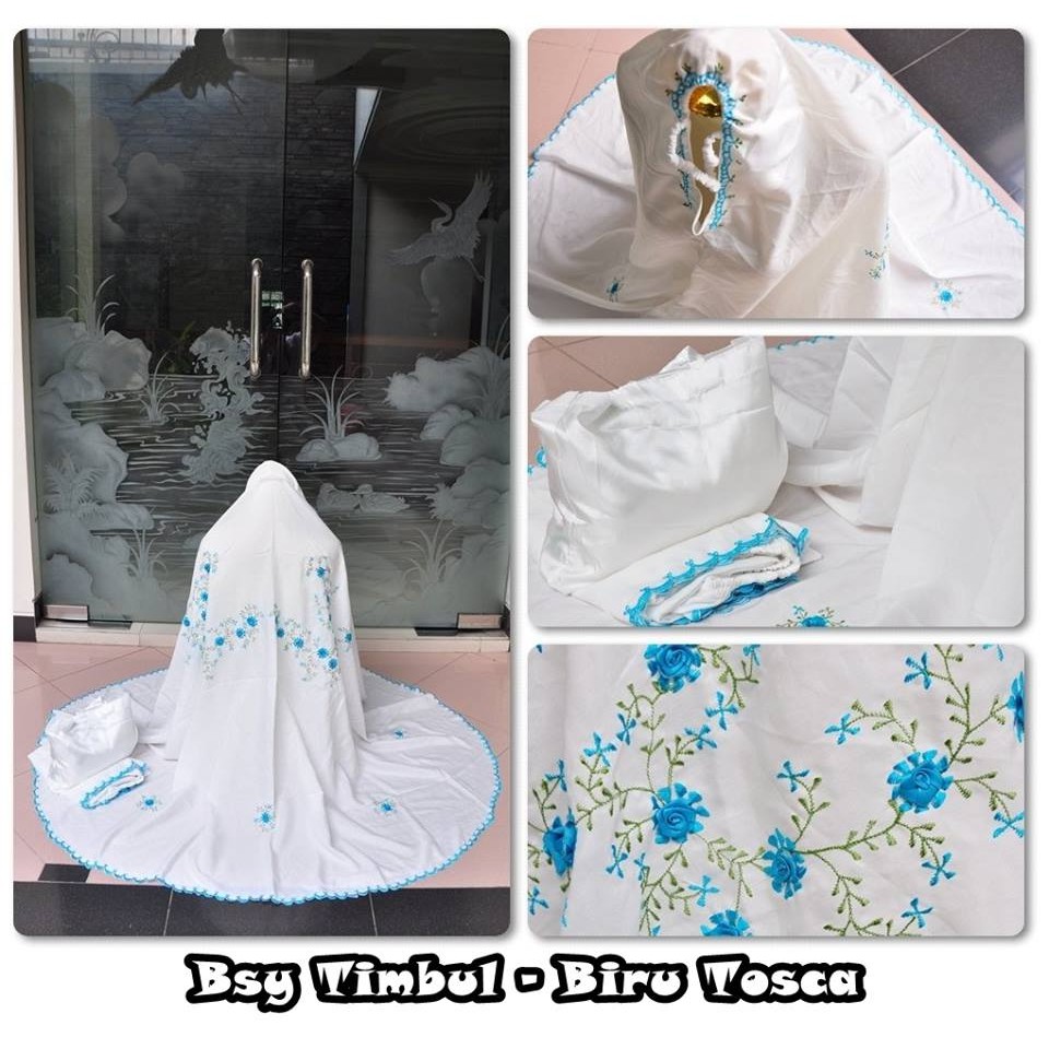 MUKENA BSY PITA TIMBUL BIRU TOSCA