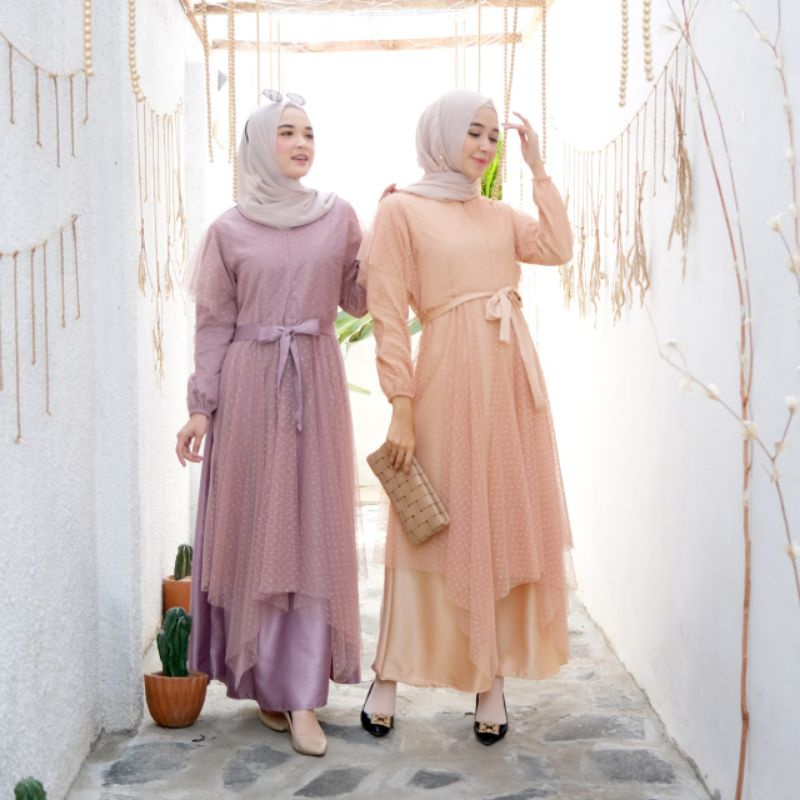 Drania Tile Dress Ld 104/Dress Tile Pesta/Dress Tile Kondangan/Dress Tile Busui/Dress Maternity