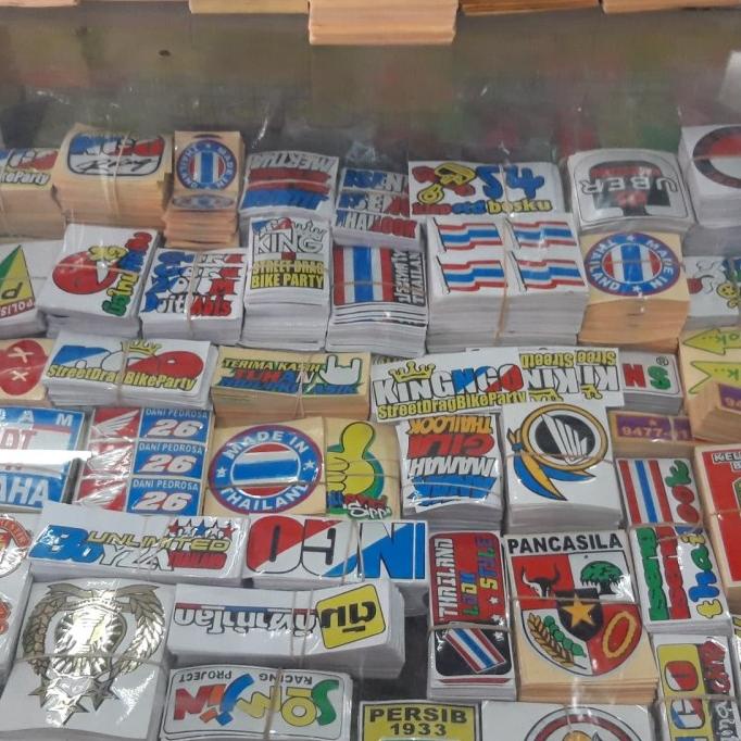 cutting stiker sticker motor mobil helm reflective grosir 100 lembar mells-st11 Diminati Banget