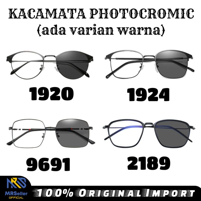 Kacamata Photocromic Antiradiasi Pria Wanita Best Seller