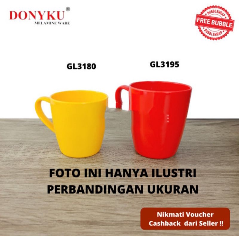 Gelas Cangkir melamin donyku 250 ml