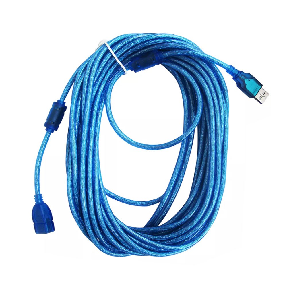 Trend-Kabel USB Extension HQ Transparan - 10M BIRU