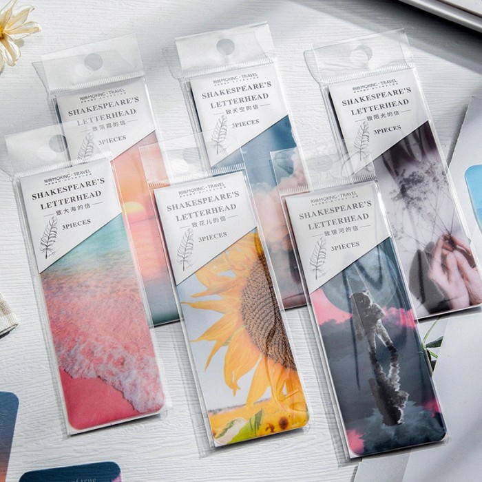

Update Ic] 3 Pcs Bookmark Set Pembatas Buku Translucent Letter Series Hemat