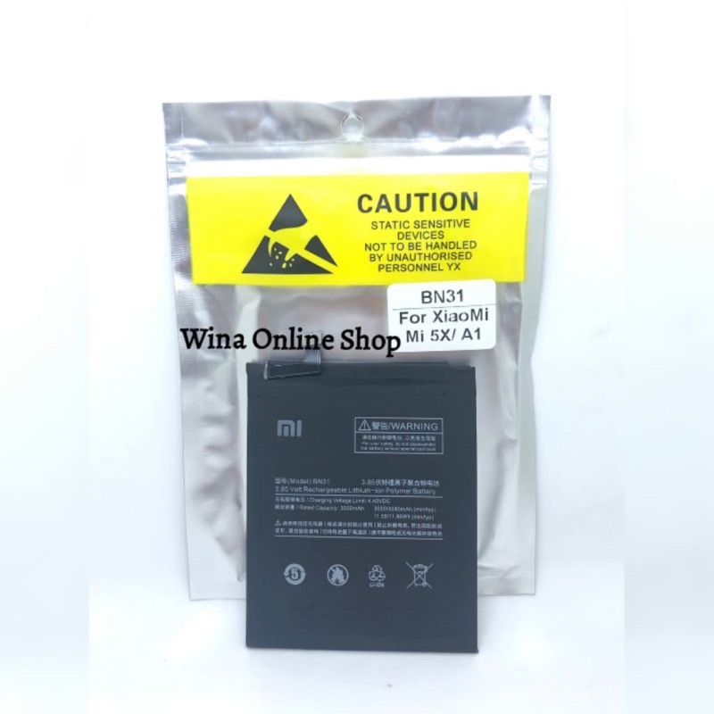 Baterai Xiaomi Mi5X/MiA1 (BN-31)