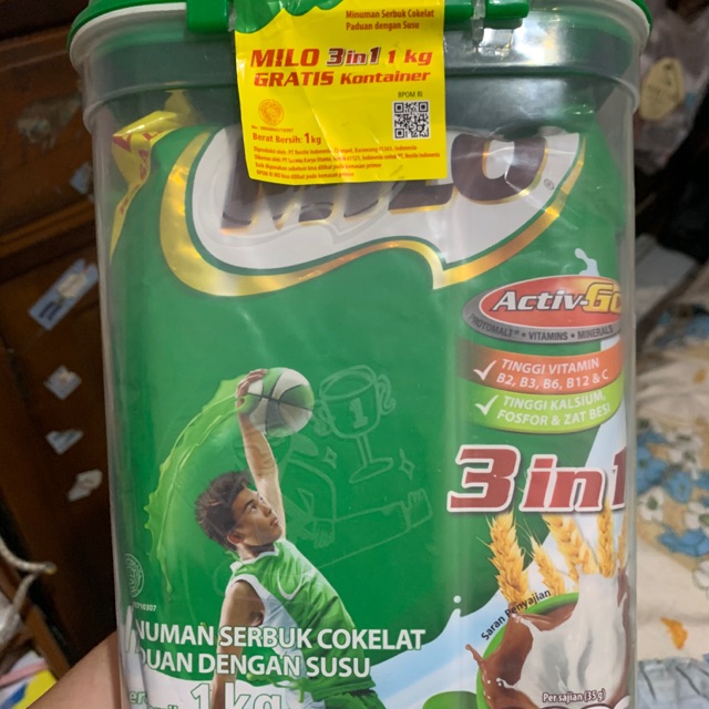 Milo 3 in 1 1KG / milo 3in1 / bubuk milo / milo / susu milo 1kg / milo susu / minuman milo