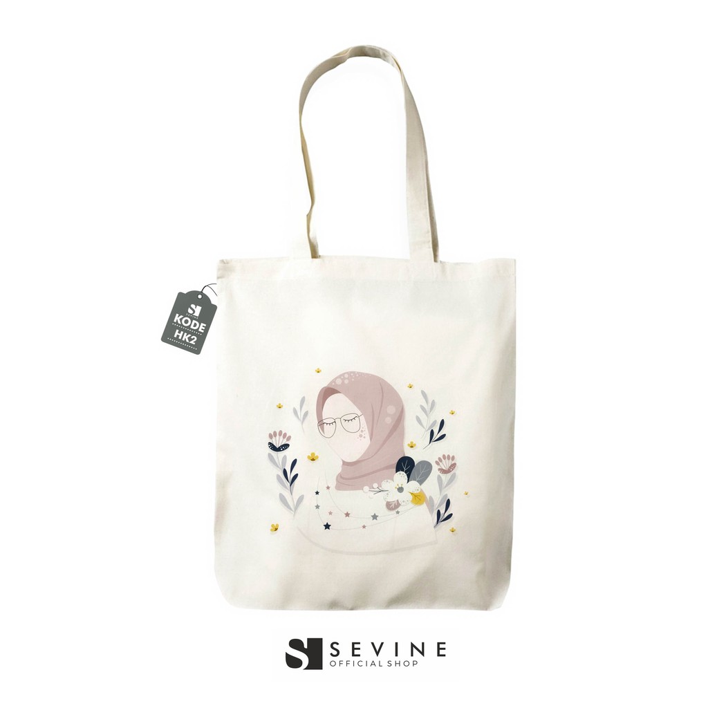 Sevine Totebag Tas Wanita Tote Bag Resleting Hijab Series Custom Stylist - HK