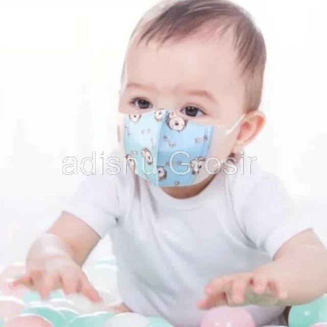 Masker Duckbill Anak dan Bayi 3-ply Earloop Protective Face mask Ecer 1 pcs