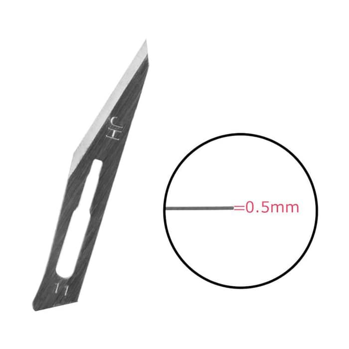 

[Promo Ongkir] REFILL SCALPEL #11 untuk Handle #3 Pisau Bedah IC Art Stencil *HS09