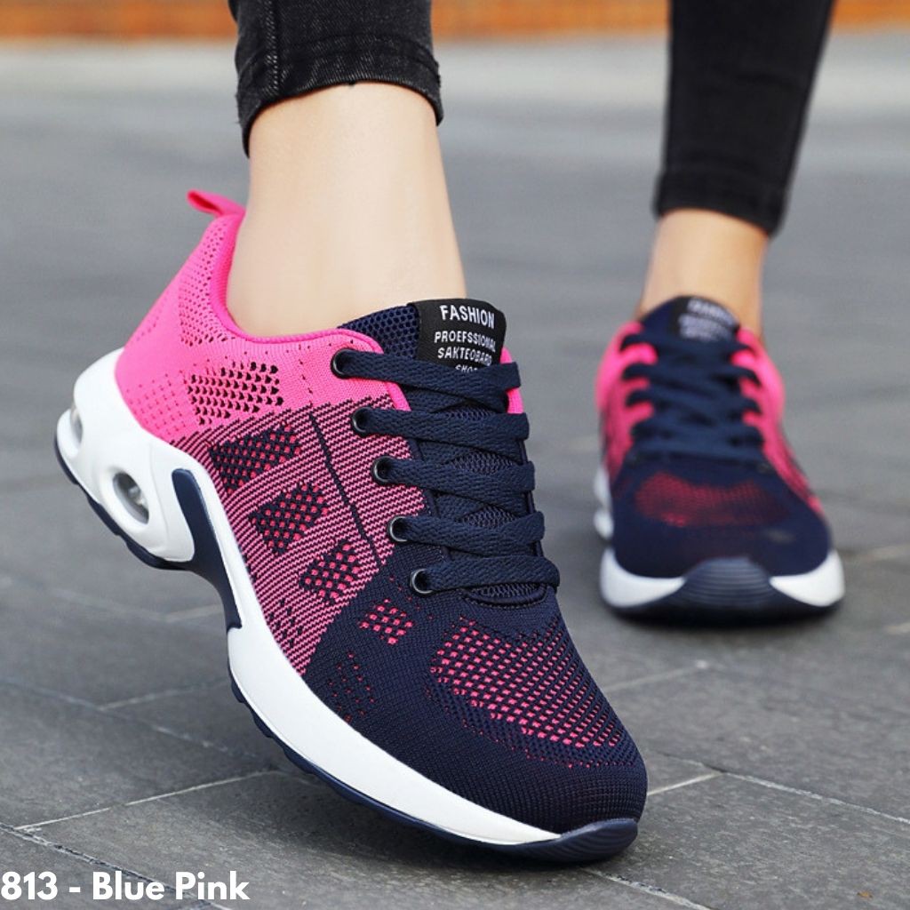 SNEAKERS SPORT TALI WANITA IMPORT BATAM CANTIK NYAMAN DIPAKAI OLAHRAGA ANTI SLIP 813