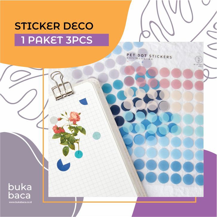 

[BUKABACA] BASIC ROUND DECO STICKER COLOR PALETTE SERIES JOURNAL DECORATIVE BUKU DIARY HARIAN
