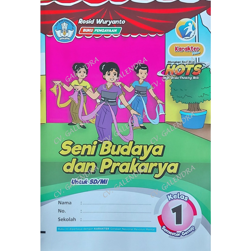 LKS SBdP K13 – Karakter Prima SD/MI Kls 1 Semester 2